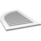 Ekena Millwork Quarter Round Top Left Surface Mount PVC Gable Vent w/ 3-1/2"W x 1"P Standard Frame, 26"W x 42"H GVPQL26X4201SF - alternate 4